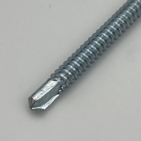 1 x Self Drilling Hexagonal Head 6.3X200 Sheet Metal Thread Zinc Plated Ral7016/Anthracite Grey