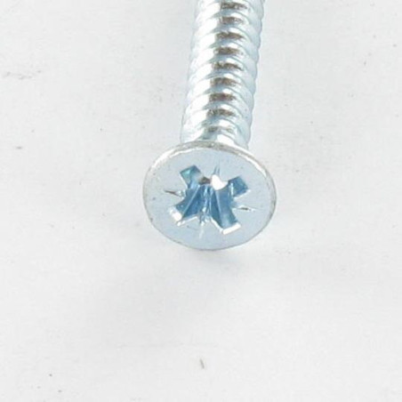 1 x Thread Rolling Screw Countersunk Head Pozi 2.9X6.5 Zinc Plated