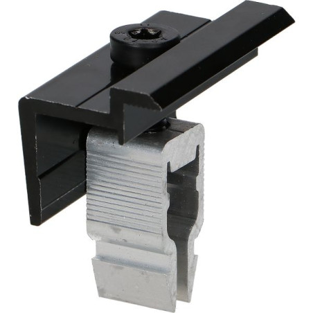 1 x PLIERS fixation SOLAR 30X55 Aluminium Black