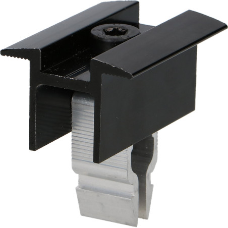 1 x PLIERS fixation SOLAR 30X55 Aluminium Black IN