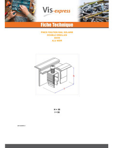 PLIERS fixation SOLAR 30X55 Aluminium Black IN 2