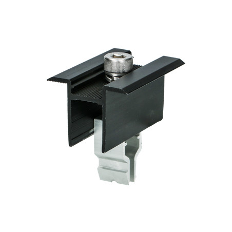 1 x PLIERS fixation SOLAR 35X55 Aluminium Black IN