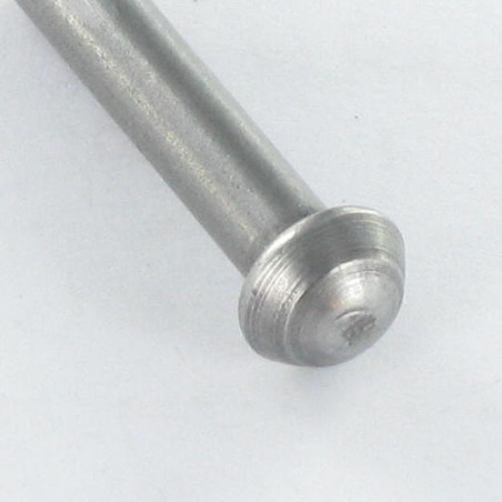 1 x Solid Rivet Round Head 6X100 Steel