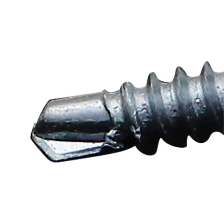 1 x Self Drilling Large Round Head Phillips With Serration 4.2X16 Zinc Plated RAL 9016