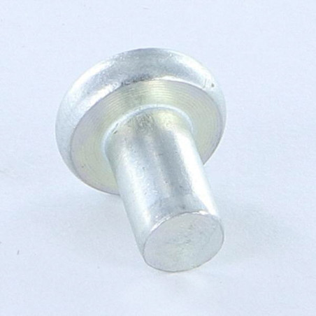 1 x Solid Rivet Flat Head 4.5X9 Zinc Plated