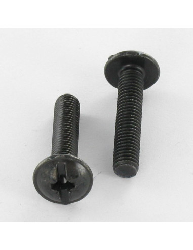 1 x Screw Mushroom Pozi And Slotted M5X16 Black...