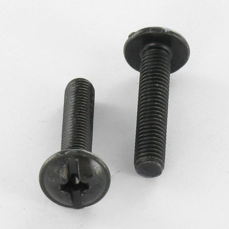 1 x Screw Mushroom Pozi And Slotted M4X22 Steel
