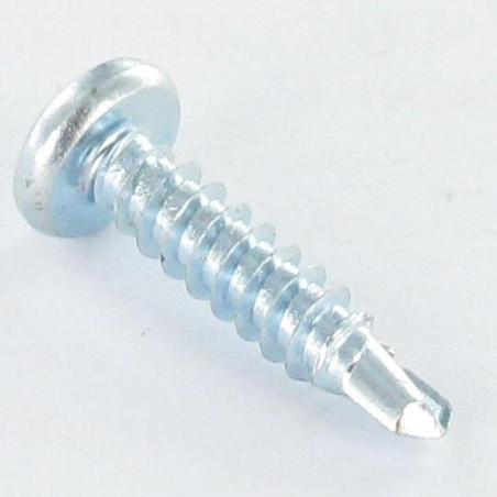 1 x Self Drilling Cylindrical Button Head 6.3X25 T30 Zinc Plated Ral9016/Traffic Signalisation