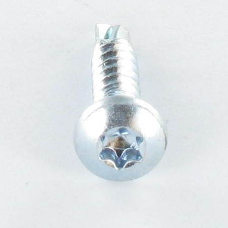 1 x Self Drilling Cylindrical Button Head 6.3X25 T30 Zinc Plated Ral9016/Traffic Signalisation
