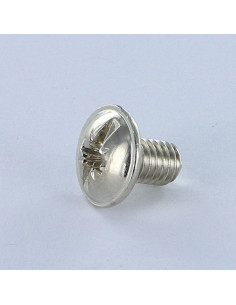 Screw Mushroom Pozi And Slotted M6X10 Nickel Plated