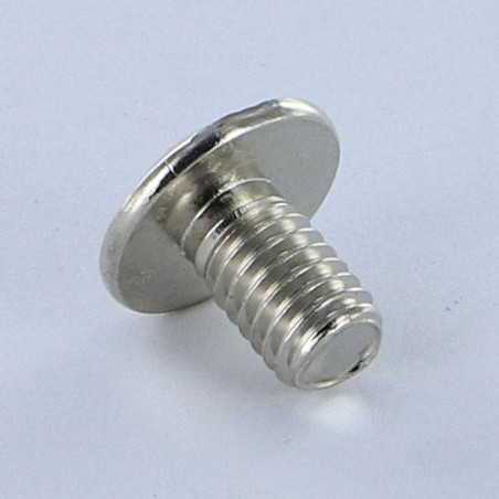 1 x Screw Mushroom Pozi And Slotted M6X10 Nickel Plated