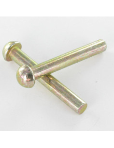 Solid Rivet Round Head 3.5X11.5 Yellow Zinc