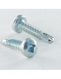 Self Drilling Pan Head Square 2 4.2X16 Zinc Plated With 1...