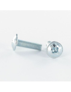 Screw Mushroom Pozi And Slotted M4X22 Zinc Plated