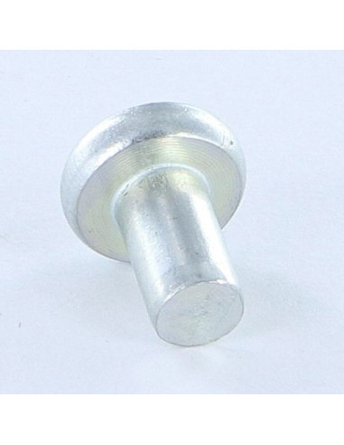 1 x Solid Rivet Flat Head 6X10 Zinc Plated