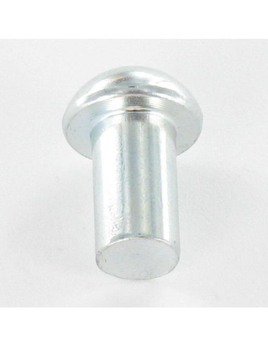 1 x Solid Rivet Round Head 6X11 Zinc Plated...