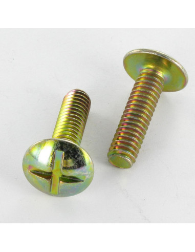 1 x Screw Mushroom Slotted In Cross M8X40...