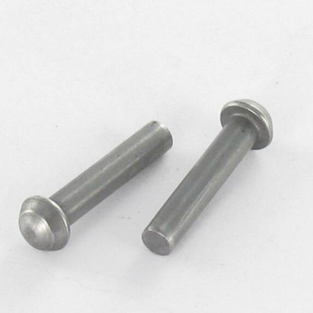 1 x Solid Rivet Round Head 6X25 Steel