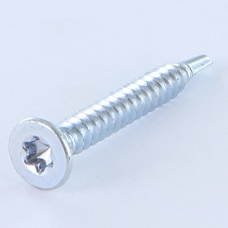1 x Self Drilling Countersunk Head T25 5.5X32 With Serration Zinc Plated