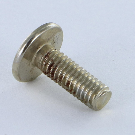 1 x Screw Mushroom Pozi And Slotted M6X30 Nickel Plated