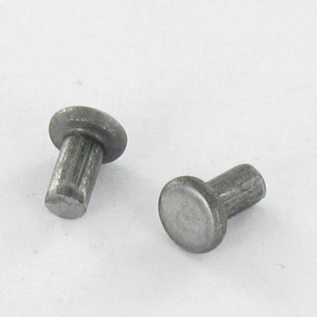 1 x Solid Rivet Flat Head 6X75 Class 8.8 Steel