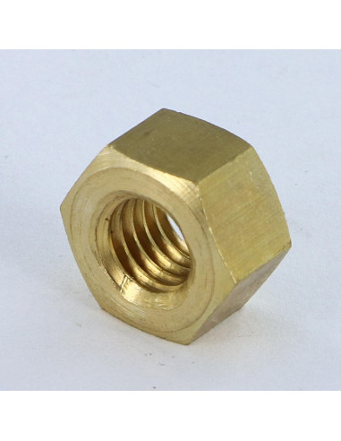 1 x Nut Brass Hh M8 Thickness 8