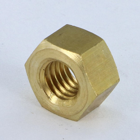 1 x Nut Brass Hh M8 Thickness 8