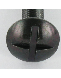 Screw Mushroom Slotted In Cross M8X30 Black Zinc Plated 2