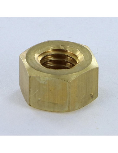 1 x Nut Brass Hh M8 Thickness 8