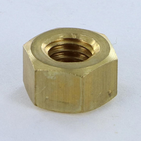 1 x Nut Brass Hh M8 Thickness 8