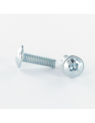 1 x Screw Mushroom Pozi And Slotted M4X42 Zinc...