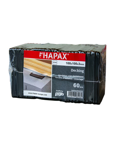 1 x Pack of 60 Joist protection pads 100X100X3...