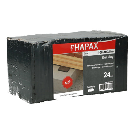 1 x Pack of 24 Joist protection pads 100X100X8 EPDM