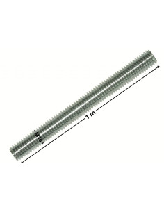 Threaded Rod M16 Length 1 Meter Pitch Left Zinc Plated 2