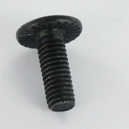 1 x Screw Mushroom Hexagon Socket 5 M8X30 With Serration BELOW Head Black Zinc Plated