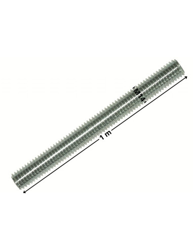 1 x Threaded Rod M14 Length 1 Meter Class 4.8...