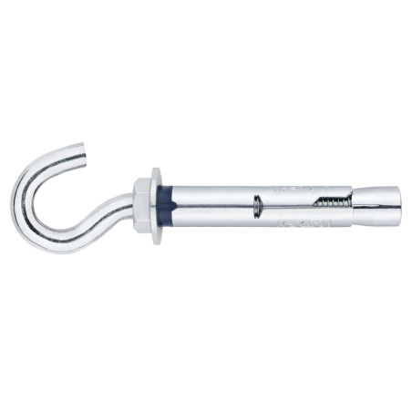 1 x Plug Anchor + Hook Drill 16 M12X80 Zinc Plated