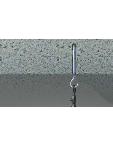 1 x Plug Anchor + Hook Drill 11 M8X60 Zinc Plated