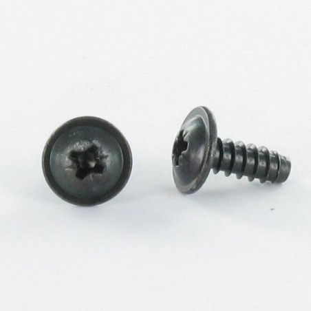 1 x Thread Rolling Screw Mushroom Pozi 4.8X13 Black Zinc Plated Without Point