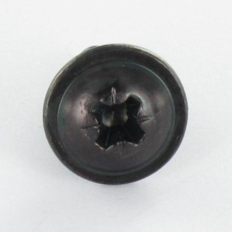 1 x Thread Rolling Screw Mushroom Pozi 4.8X13 Black Zinc Plated Without Point