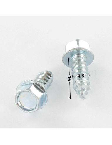 1 x Thread Rolling Screw Hexagonal Head Flange...