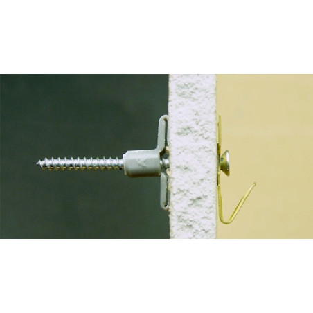 1 x Plug Nylon 8X40 With Wood Screws Countersunk Head 4X45