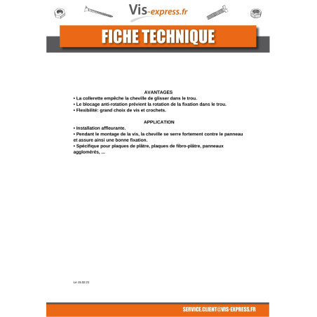 1 x Plug Nylon 8X40 With Hook AVERAGE Collar 4X45