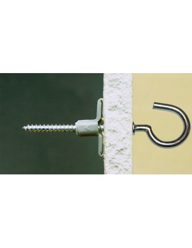 1 x Plug Nylon 8X40 With Hook With Collar 4X45