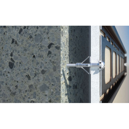 1 x Plug PLATE PLASTER With Screw Hexagonal Head M8X60 Zinc Plated