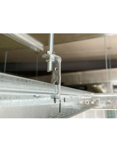 1 x SUSPENSION CORNER FAKE CEILING 5 Zinc Plated