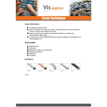 1 x Hose clamp black nylon Polyamid 6.6 4.8X120