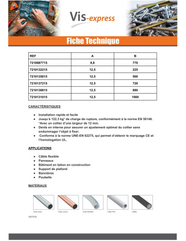 1 x Self Locking Cable Tie 7.6X200 Nylon...