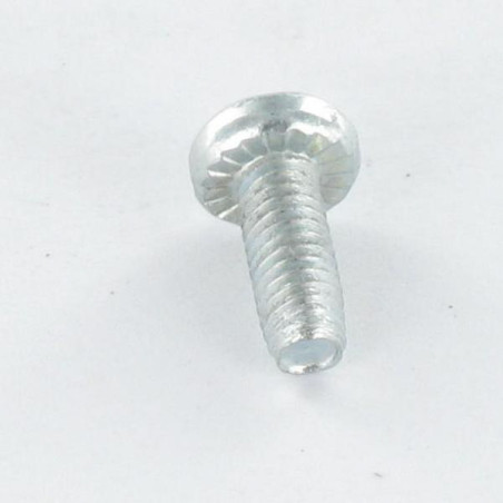 1 x Self Tapping Screw Pan Head Torx Thread Length: Slotted 5X10 With Serration Black Zinc Plated