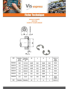 RING STOP Linch Pin Diameter Groove 5 Steel 2